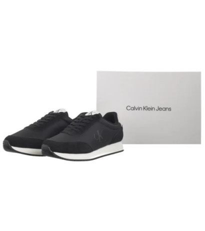 Calvin Klein Retro Runner Iconic Snk Black/Bright White YM0YM01119 0GM (CK611-a) sporta apavi