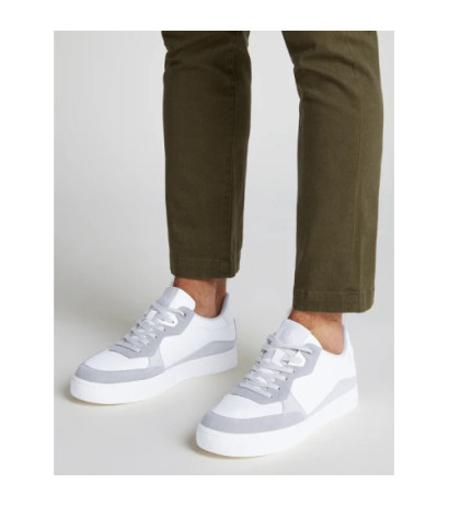 Calvin Klein Classic Cupsole Mg Wmm White/Oyster Mushroom/Formal Grey YM0YM01153 0IR (CK623-a) sporta apavi