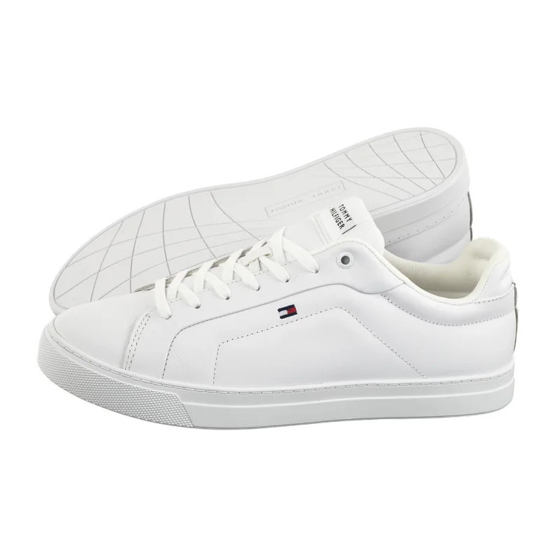 Tommy Hilfiger Icon Court Lth Flag Ess White FM0FM05317 YBS (TH1230-b) sporta apavi