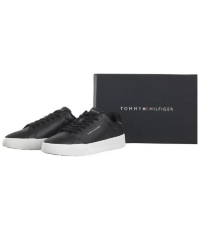 Tommy Hilfiger TH Court Lth Detail Ess Black FM0FM05367 BDS (TH1219-b) sportiniai bateliai