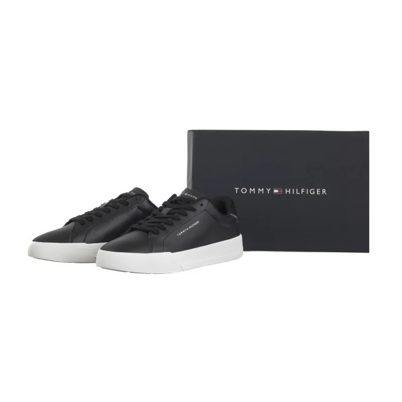 Tommy Hilfiger TH Court Lth Detail Ess Black FM0FM05367 BDS (TH1219-b) sportiniai bateliai