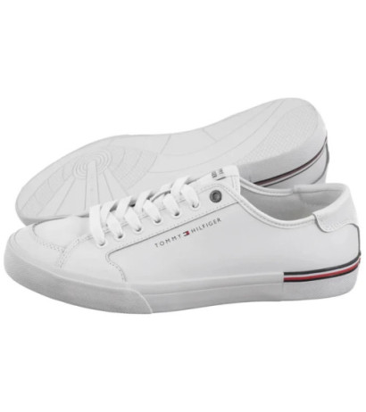 Tommy Hilfiger Core Corporate Vulc Leather White FM0FM05399 YBS (TH1255-a) čības