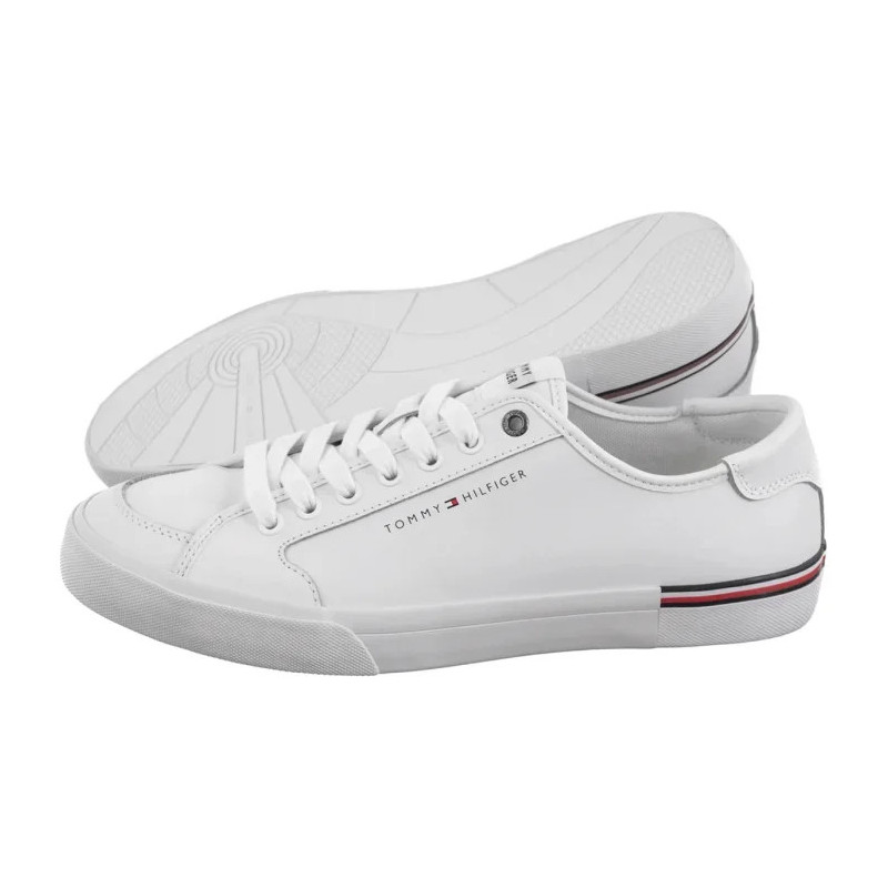 Tommy Hilfiger Core Corporate Vulc Leather White FM0FM05399 YBS (TH1255-a) čības