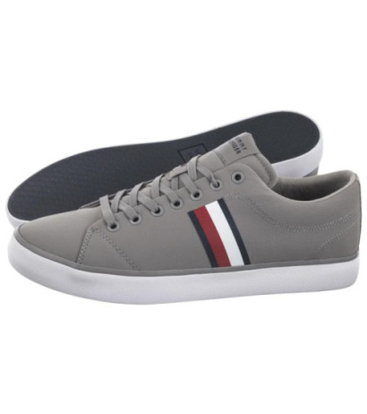 Tommy Hilfiger TH Hi Vulc Low Core Stripes Mesh Universal Grey FM0FM05393 PRY (TH1256-a) tossud