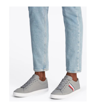 Tommy Hilfiger TH Hi Vulc Low Core Stripes Mesh Universal Grey FM0FM05393 PRY (TH1256-a) Sneakers