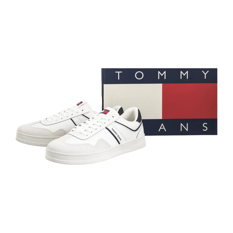 Tommy Hilfiger The Greenwich Leather Ecru EM0EM01571 TCR (TH1259-a) sportiniai bateliai