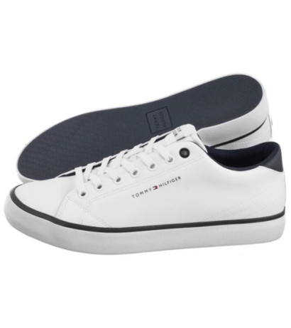 Tommy Hilfiger TH Hi Vulc Core Low Leather White FM0FM05041 YBS (TH1267-a) sportiniai bateliai