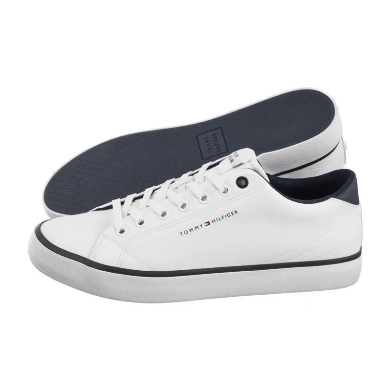 Tommy Hilfiger TH Hi Vulc Core Low Leather White FM0FM05041 YBS (TH1267-a) sporta apavi