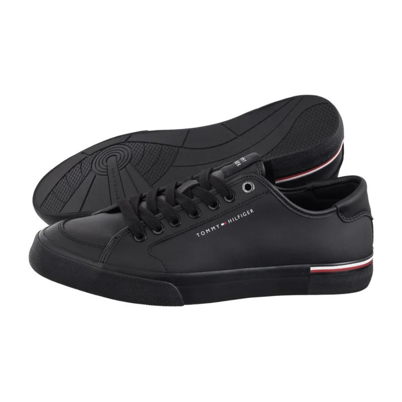 Tommy Hilfiger Core Corporate Vulc Leather Black FM0FM05399 BDS (TH1255-b) čības