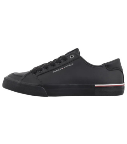 Tommy Hilfiger Core Corporate Vulc Leather Black FM0FM05399 BDS (TH1255-b) Sneakers