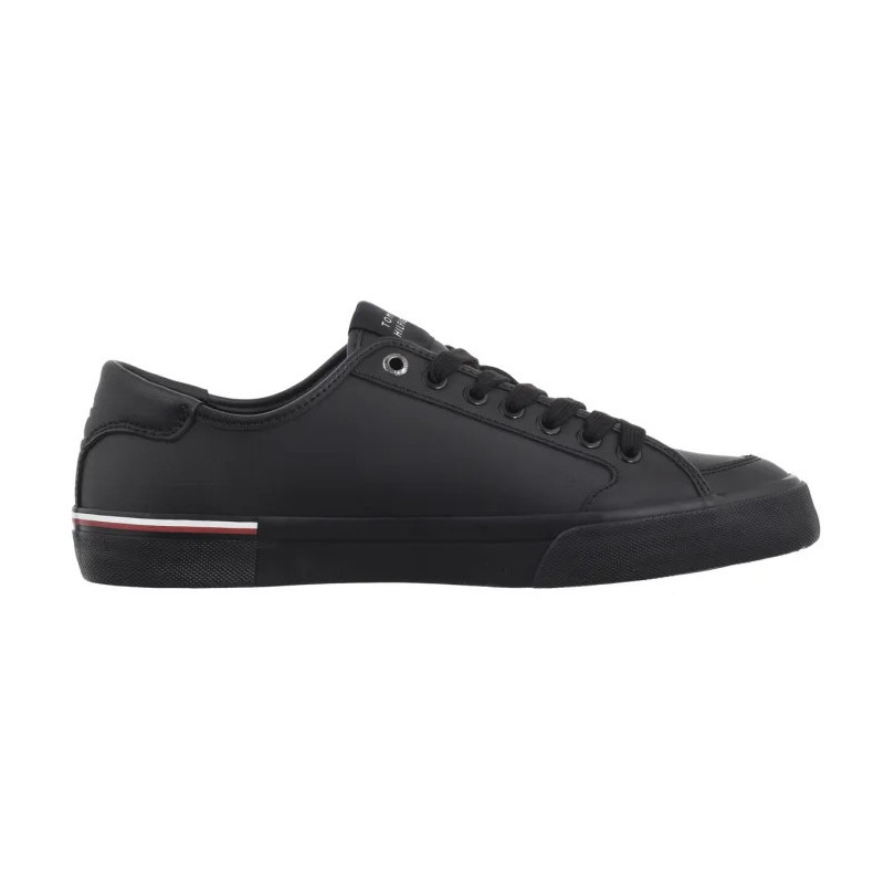 Tommy Hilfiger Core Corporate Vulc Leather Black FM0FM05399 BDS (TH1255-b) Sneakers