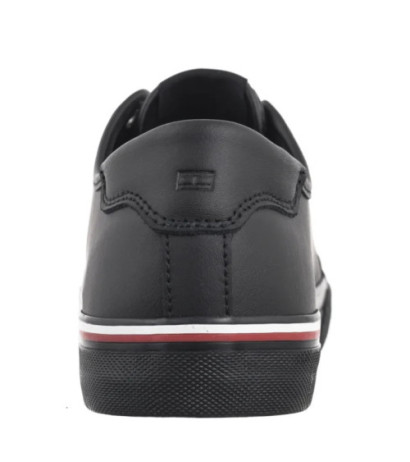 Tommy Hilfiger Core Corporate Vulc Leather Black FM0FM05399 BDS (TH1255-b) Sneakers