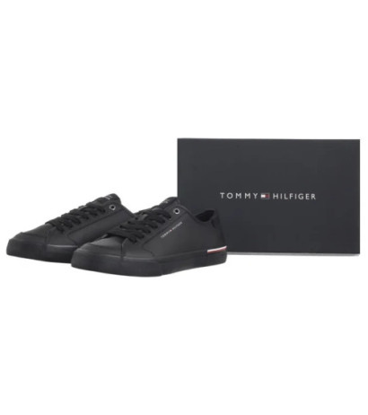 Tommy Hilfiger Core Corporate Vulc Leather Black FM0FM05399 BDS (TH1255-b) čības