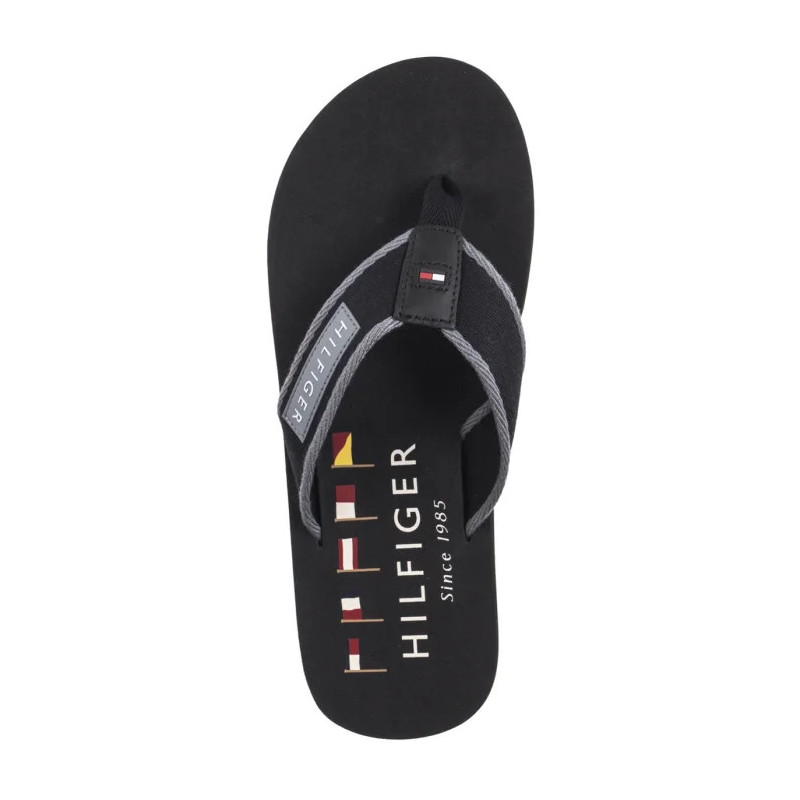 Tommy Hilfiger Patch Hilfiger Beach Sandal Black FM0FM05435 BDS (TH1273-a) apavi