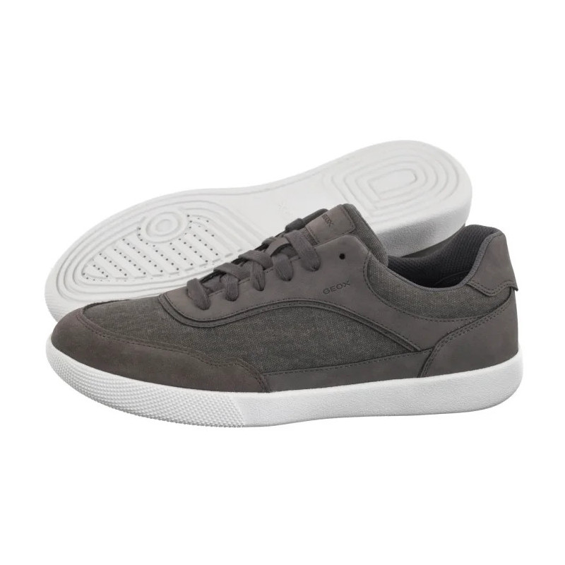 Geox U Rieti A - Canvas+Nbk Synt.Le Dk.Grey U5570A 010EK C9002 (GE210-a) sporta apavi