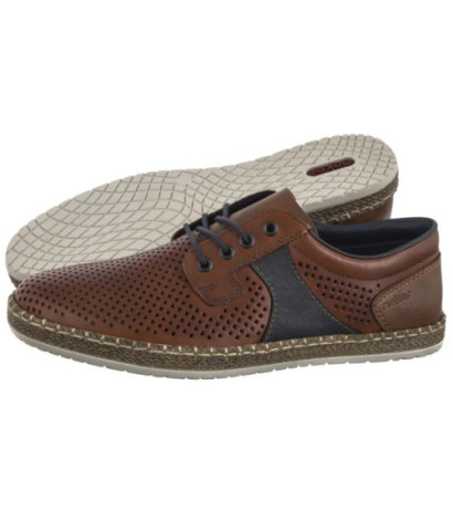 Rieker Brązowe Ażurowe B5214-24 Brown (RI247-a) apavi
