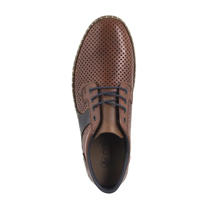 Rieker Brązowe Ażurowe B5214-24 Brown (RI247-a) shoes