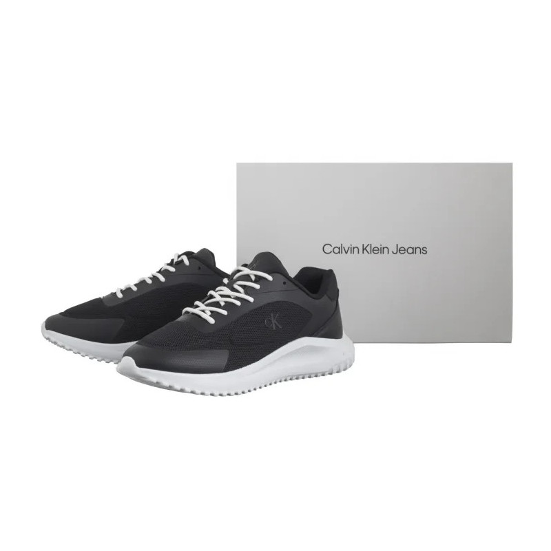Calvin Klein Eva Runner Low Mesh Mix Ck Black/Bright White YM0YM01185 0GM (CK649-a) sporta apavi