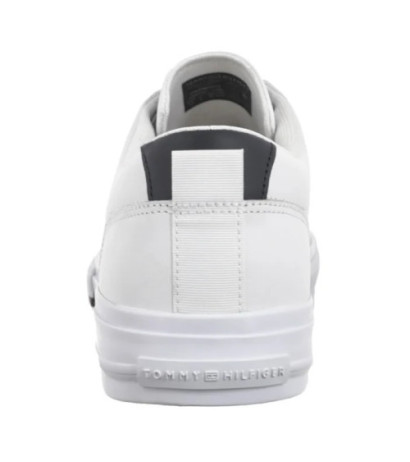 Tommy Hilfiger TH Hi Vulc Street Lth Patch White/Desert Sky FM0FM05312 0K5 (TH1326-a) sportiniai bateliai 