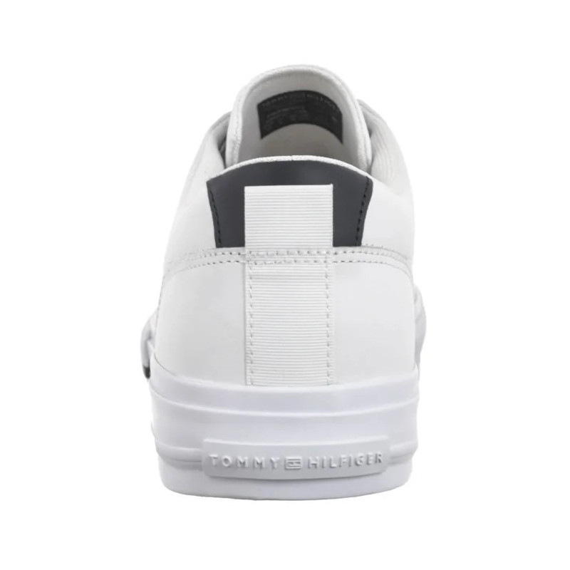 Tommy Hilfiger TH Hi Vulc Street Lth Patch White/Desert Sky FM0FM05312 0K5 (TH1326-a) čības