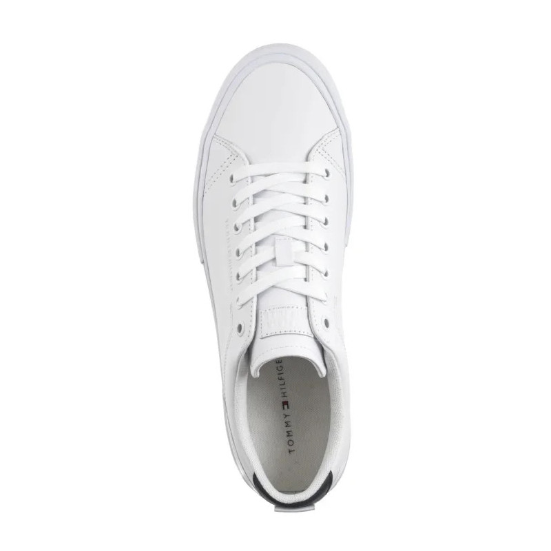 Tommy Hilfiger TH Hi Vulc Street Lth Patch White/Desert Sky FM0FM05312 0K5 (TH1326-a) čības