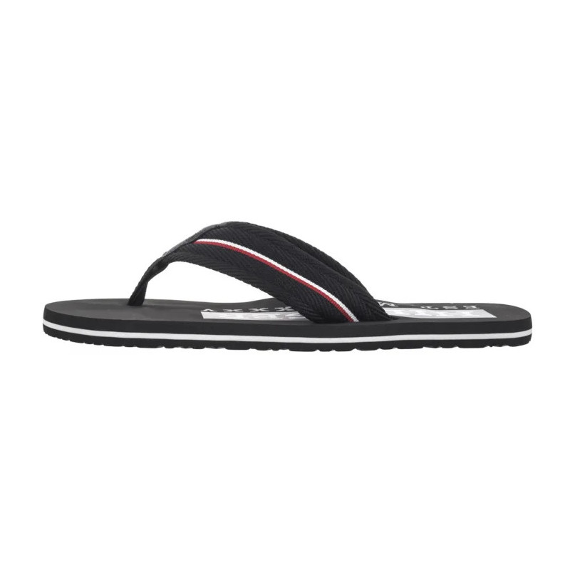 Tommy Hilfiger Corporate Hilfiger Beach Sandal Black FM0FM05436 BDS (TH1321-b) apavi