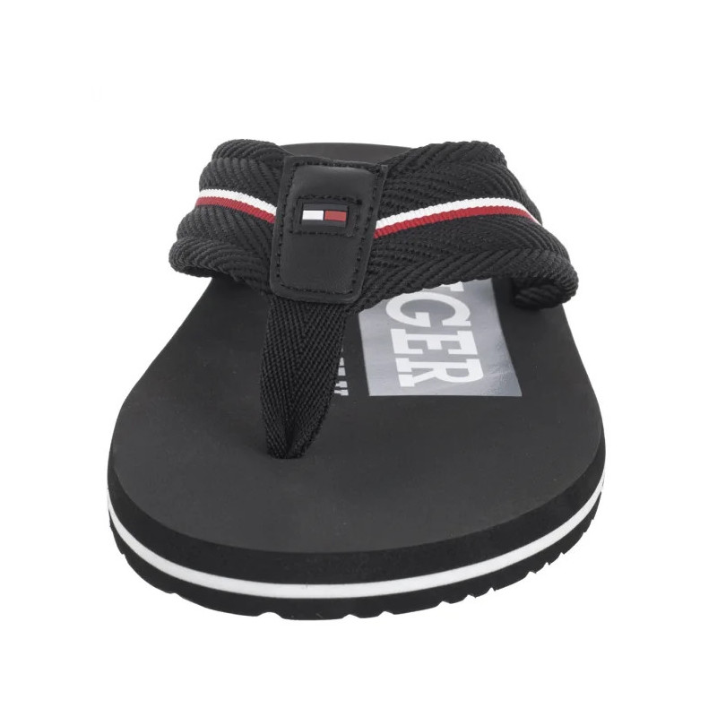 Tommy Hilfiger Corporate Hilfiger Beach Sandal Black FM0FM05436 BDS (TH1321-b) apavi