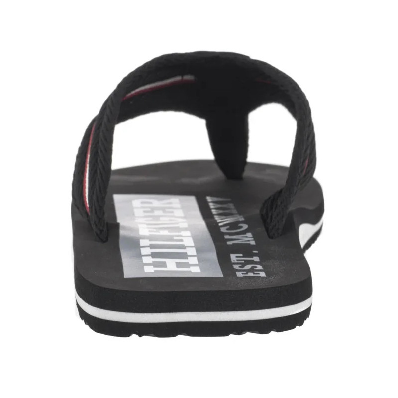 Tommy Hilfiger Corporate Hilfiger Beach Sandal Black FM0FM05436 BDS (TH1321-b) batai