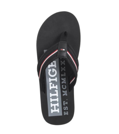 Tommy Hilfiger Corporate Hilfiger Beach Sandal Black FM0FM05436 BDS (TH1321-b) apavi