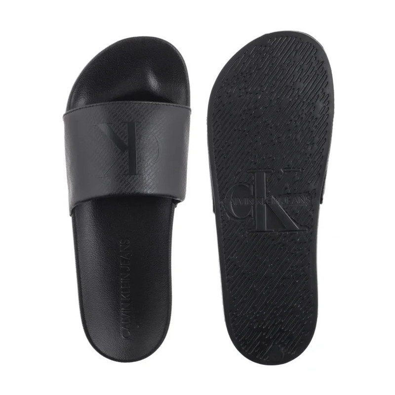 Calvin Klein Slide Aop Print Triple Black YM0YM01269 0GJ (CK650-a) slippers