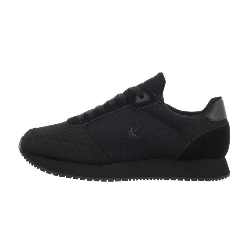 Calvin Klein Runner Sock Laceup Mg Canvas Triple Black YM0YM01217 0GJ (CK654-a) sportiniai bateliai