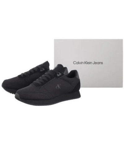 Calvin Klein Runner Sock Laceup Mg Canvas Triple Black YM0YM01217 0GJ (CK654-a) sportiniai bateliai