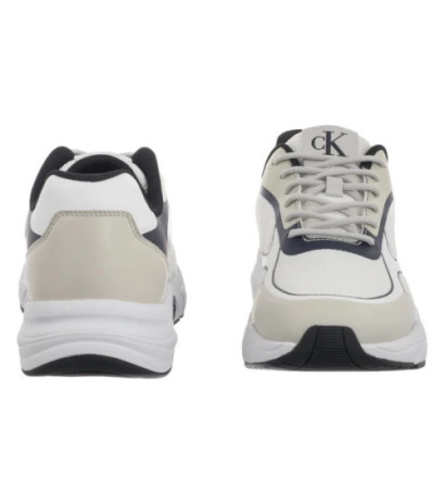 Calvin Klein Retro Tennis Low Knit Mix Bright White/Calvin Navy/Silver B YM0YM01310 0LD (CK655-a) sporta apavi
