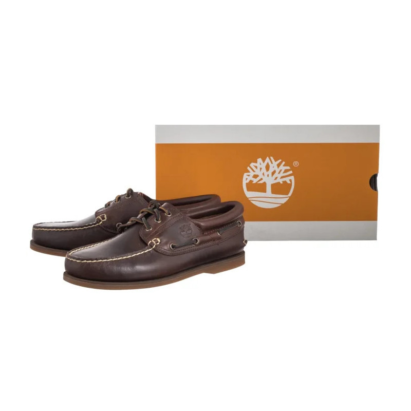 Timberland Classic Boat 3 Eye P Brown 176015 214 (TI147-a) apavi