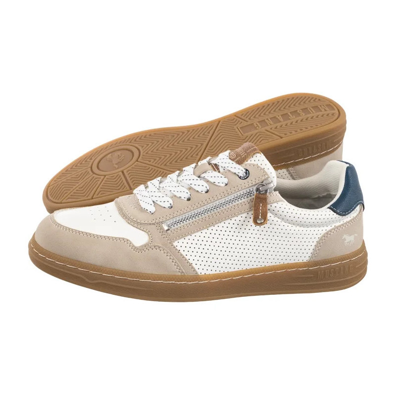 Mustang Beżowe/Białe 4204-301-397 (MU574-d) batai