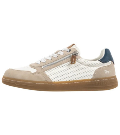 Mustang Beżowe/Białe 4204-301-397 (MU574-d) apavi