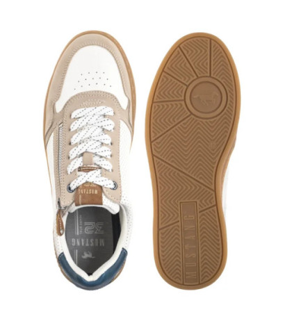 Mustang Beżowe/Białe 4204-301-397 (MU574-d) apavi