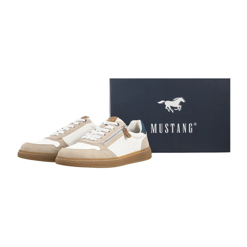 Mustang Beżowe/Białe 4204-301-397 (MU574-d) shoes