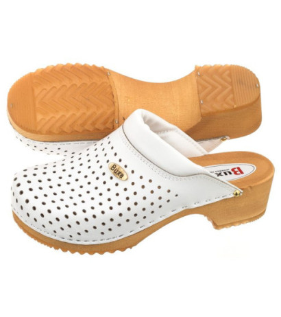 Buxa Supercomfort Białe F11 (BX2-b) Sieviešu apavi/Flip Flops