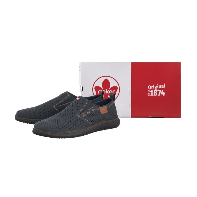 Rieker Granatowe 10452-14 Blue (RI269-a) batai