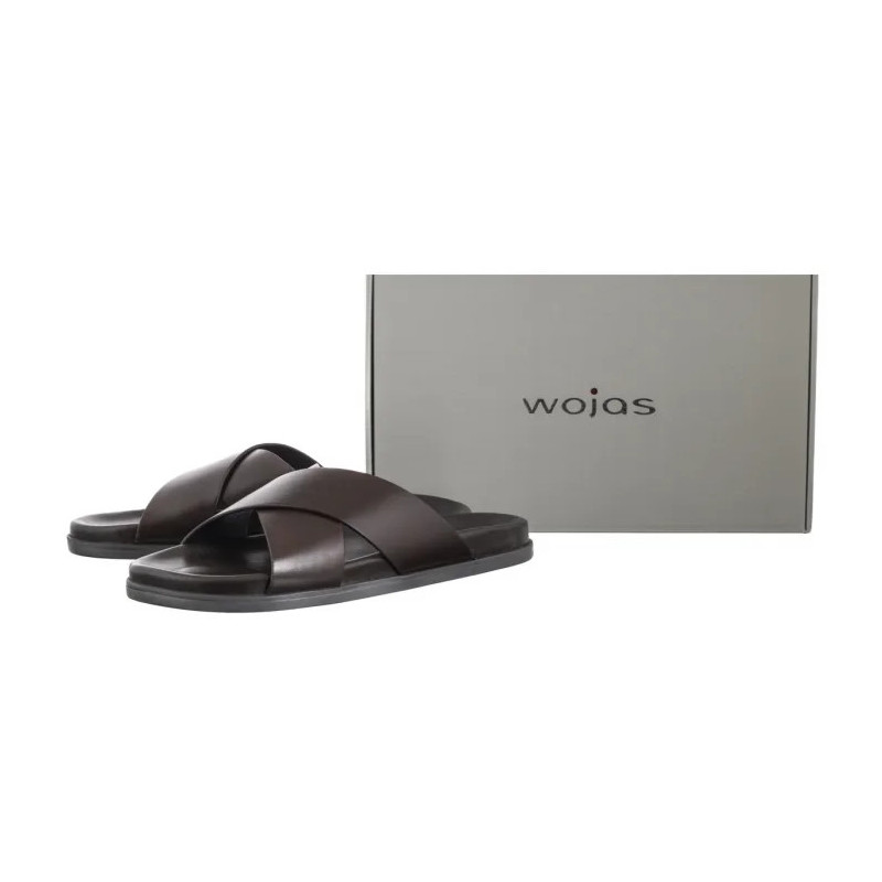 Wojas Brązowe 32010-52 (WO289-b) šlepetės