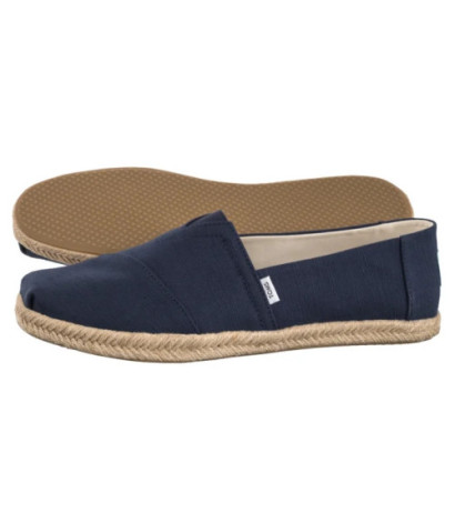 Toms Alpargata Rope Navy Recycled Cotton Slubby Woven 10019912 (TS49-a) batai
