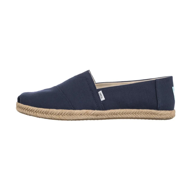 Toms Alpargata Rope Navy Recycled Cotton Slubby Woven 10019912 (TS49-a) batai