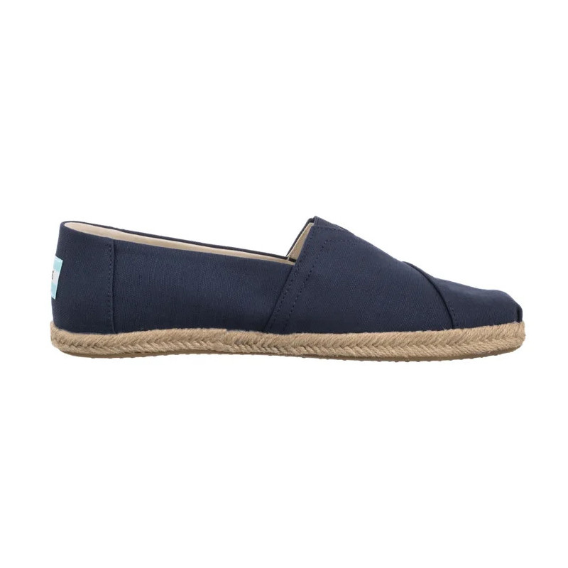 Toms Alpargata Rope Navy Recycled Cotton Slubby Woven 10019912 (TS49-a) shoes
