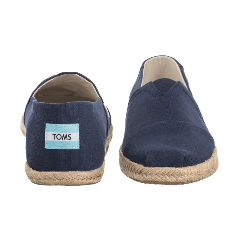 Toms Alpargata Rope Navy Recycled Cotton Slubby Woven 10019912 (TS49-a) batai