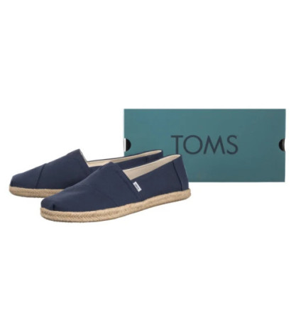 Toms Alpargata Rope Navy Recycled Cotton Slubby Woven 10019912 (TS49-a) shoes