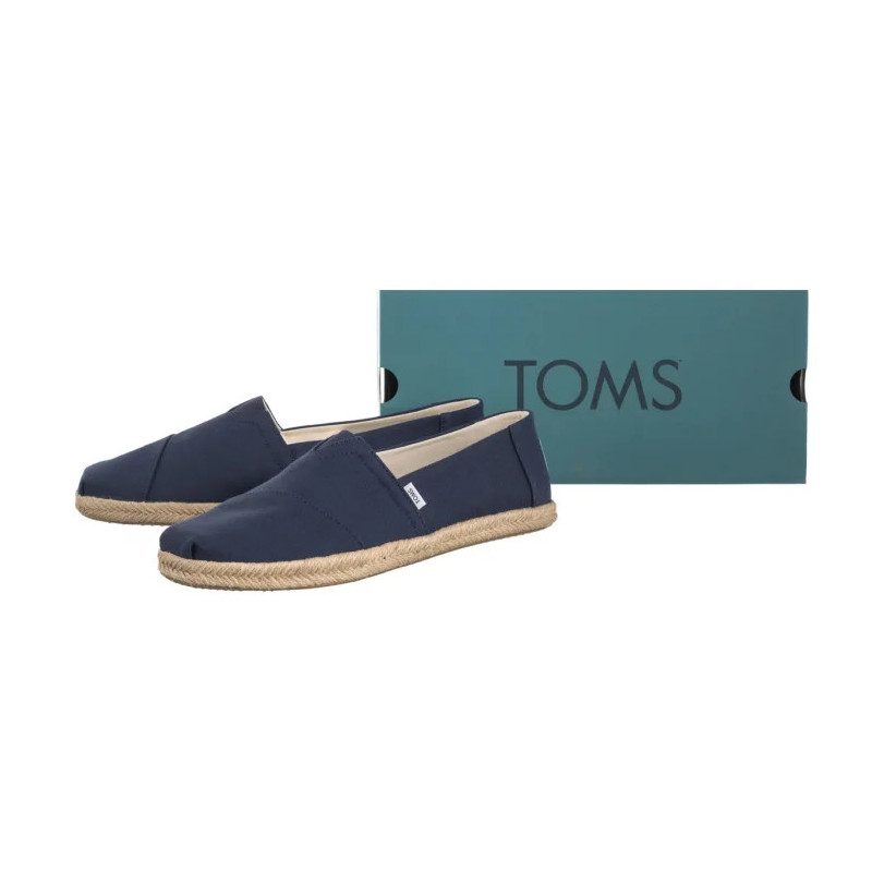 Toms Alpargata Rope Navy Recycled Cotton Slubby Woven 10019912 (TS49-a) shoes