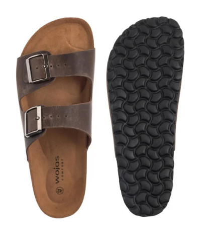 Wojas Brązowe 32020-92 (WO303-a) šlepetės