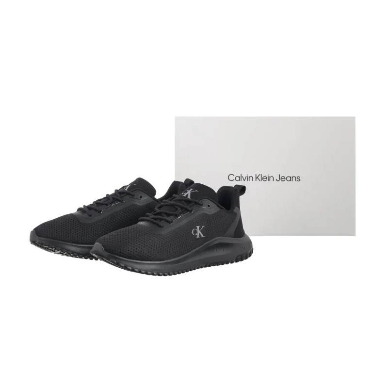 Calvin Klein Eva Runner Mix Mesh Triple Black YM0YM01285 0GJ (CK670-a) sporta apavi