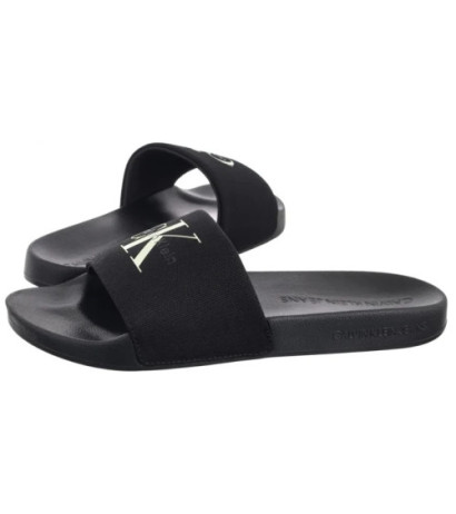 Calvin Klein Slide Monologo Cv Ck Black/White Jade YM0YM01367 01M (CK672-a) čības